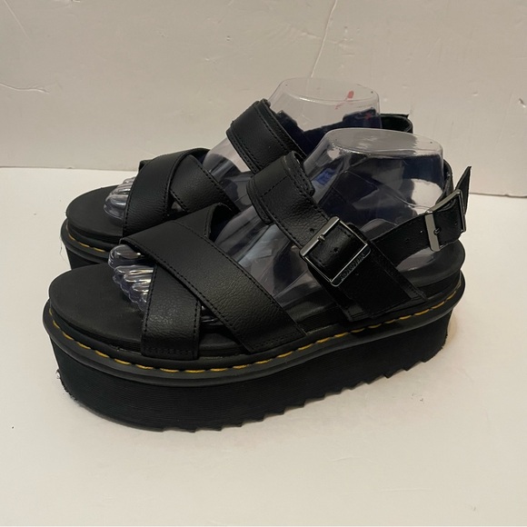 Dr. Martens Shoes - Dr. Martens Black Platform Sandals
